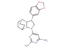 6-[(3R*,3aR*,7aR*)-3-(1,3-benzodioxol-5-yl)hexahydro-4,7-ethanopyrrolo[3,2-b]pyridin-1(2H)-yl]pyrimidine-2,4-diamine