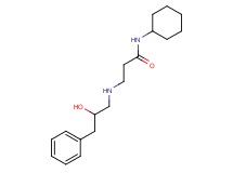 N-cyclohexyl-3-[(2-hydroxy-3-phenylpropyl)amino]propanamide