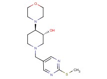 (3R*,4R*)-1-{[2-(methylthio)-5-pyrimidinyl]methyl}-4-(4-morpholinyl)-3-piperidinol