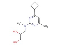 3-[(4-cyclobutyl-6-methylpyrimidin-2-yl)(methyl)amino]propane-1,2-diol