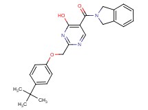 2-[(4-tert-butylphenoxy)methyl]-5-(1,3-dihydro-2H-isoindol-2-ylcarbonyl)pyrimidin-4-ol