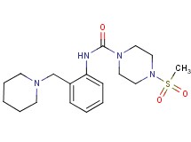 4-(methylsulfonyl)-N-[2-(piperidin-1-ylmethyl)phenyl]piperazine-1-carboxamide
