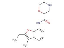 N-(2-ethyl-3-methyl-1-benzofuran-7-yl)-2-morpholinecarboxamide