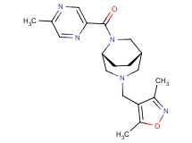(1S*,5R*)-3-[(3,5-dimethylisoxazol-4-yl)methyl]-6-[(5-methylpyrazin-2-yl)carbonyl]-3,6-diazabicyclo[3.2.2]nonane