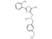 (3-methoxybenzyl)methyl{[5-methyl-2-(2-methylphenyl)-1,3-oxazol-4-yl]methyl}amine