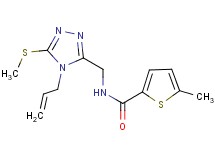 N-{[4-allyl-5-(methylthio)-4H-1,2,4-triazol-3-yl]methyl}-5-methyl-2-thiophenecarboxamide