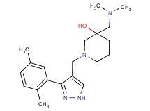 3-[(dimethylamino)methyl]-1-{[3-(2,5-dimethylphenyl)-1H-pyrazol-4-yl]methyl}-3-piperidinol