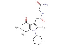 N~2~-[(1-cyclohexyl-2,6,6-trimethyl-4-oxo-4,5,6,7-tetrahydro-1H-indol-3-yl)acetyl]glycinamide