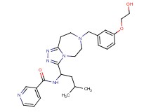 N-(1-{7-[3-(2-hydroxyethoxy)benzyl]-6,7,8,9-tetrahydro-5H-[1,2,4]triazolo[4,3-d][1,4]diazepin-3-yl}-3-methylbutyl)nicotinamide