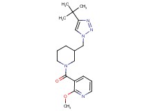 3-({3-[(4-tert-butyl-1H-1,2,3-triazol-1-yl)methyl]piperidin-1-yl}carbonyl)-2-methoxypyridine