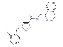1-(2-chlorobenzyl)-N-(3,4-dihydro-1H-isochromen-1-ylmethyl)-1H-1,2,3-triazole-4-carboxamide