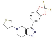 3-(2,2-difluoro-1,3-benzodioxol-5-yl)-5-(tetrahydro-3-thienyl)-4,5,6,7-tetrahydro-1H-pyrazolo[4,3-c]pyridine