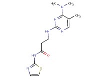 3-{[4-(dimethylamino)-5-methylpyrimidin-2-yl]amino}-N-1,3-thiazol-2-ylpropanamide
