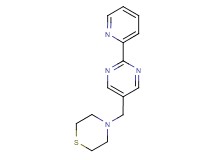 4-[(2-pyridin-2-ylpyrimidin-5-yl)methyl]thiomorpholine