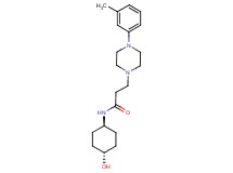 N-(trans-4-hydroxycyclohexyl)-3-[4-(3-methylphenyl)-1-piperazinyl]propanamide