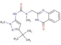 N'-(3-tert-butyl-1-methyl-1H-pyrazol-5-yl)-N-methyl-N-[(4-oxo-3,4-dihydroquinazolin-2-yl)methyl]urea