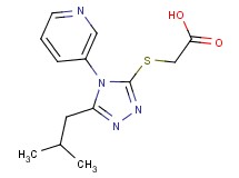 [(5-isobutyl-4-pyridin-3-yl-4H-1,2,4-triazol-3-yl)thio]acetic acid