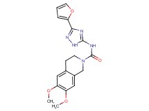 N-[3-(2-furyl)-1H-1,2,4-triazol-5-yl]-6,7-dimethoxy-3,4-dihydroisoquinoline-2(1H)-carboxamide