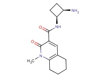 N-[(1S*,2R*)-2-aminocyclobutyl]-1-methyl-2-oxo-1,2,5,6,7,8-hexahydro-3-quinolinecarboxamide