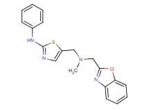 5-{[(1,3-benzoxazol-2-ylmethyl)(methyl)amino]methyl}-N-phenyl-1,3-thiazol-2-amine