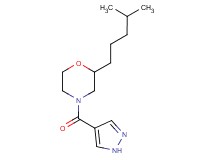 2-(4-methylpentyl)-4-(1H-pyrazol-4-ylcarbonyl)morpholine