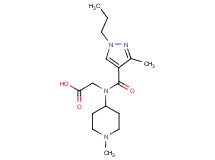 N-(1-methyl-4-piperidinyl)-N-[(3-methyl-1-propyl-1H-pyrazol-4-yl)carbonyl]glycine