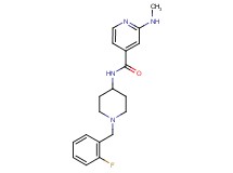 N-[1-(2-fluorobenzyl)piperidin-4-yl]-2-(methylamino)isonicotinamide