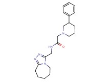2-(3-phenyl-1-piperidinyl)-N-(6,7,8,9-tetrahydro-5H-[1,2,4]triazolo[4,3-a]azepin-3-ylmethyl)acetamide