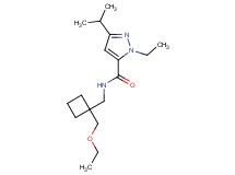 N-{[1-(ethoxymethyl)cyclobutyl]methyl}-1-ethyl-3-isopropyl-1H-pyrazole-5-carboxamide