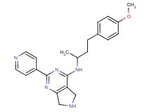 N-[3-(4-methoxyphenyl)-1-methylpropyl]-2-(4-pyridinyl)-6,7-dihydro-5H-pyrrolo[3,4-d]pyrimidin-4-amine