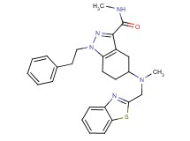 5-[(1,3-benzothiazol-2-ylmethyl)(methyl)amino]-N-methyl-1-(2-phenylethyl)-4,5,6,7-tetrahydro-1H-indazole-3-carboxamide