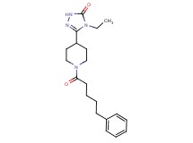 4-ethyl-5-[1-(5-phenylpentanoyl)piperidin-4-yl]-2,4-dihydro-3H-1,2,4-triazol-3-one