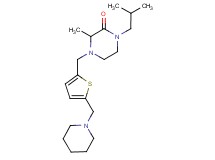 1-isobutyl-3-methyl-4-{[5-(1-piperidinylmethyl)-2-thienyl]methyl}-2-piperazinone