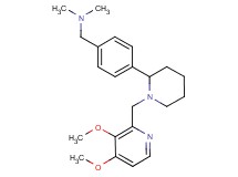 (4-{1-[(3,4-dimethoxy-2-pyridinyl)methyl]-2-piperidinyl}benzyl)dimethylamine