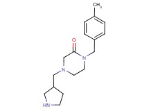 1-(4-methylbenzyl)-4-(3-pyrrolidinylmethyl)-2-piperazinone