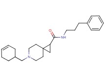 6-(3-cyclohexen-1-ylmethyl)-N-(3-phenylpropyl)-6-azaspiro[2.5]octane-1-carboxamide