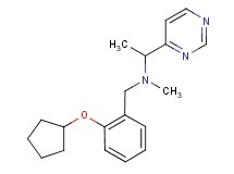 N-[2-(cyclopentyloxy)benzyl]-N-methyl-1-pyrimidin-4-ylethanamine