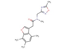 N-methyl-N-[(5-methyl-1,2,4-oxadiazol-3-yl)methyl]-2-(4,6,7-trimethyl-1-benzofuran-3-yl)acetamide