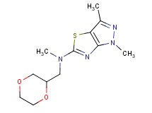 N-(1,4-dioxan-2-ylmethyl)-N,1,3-trimethyl-1H-pyrazolo[3,4-d][1,3]thiazol-5-amine