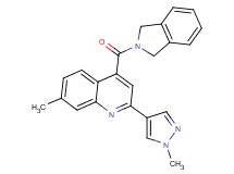 4-(1,3-dihydro-2H-isoindol-2-ylcarbonyl)-7-methyl-2-(1-methyl-1H-pyrazol-4-yl)quinoline