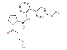 N-(4'-methoxy-2-biphenylyl)-1-(3-methoxypropanoyl)prolinamide