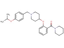1-(4-isopropoxybenzyl)-4-[2-(1-piperidinylcarbonyl)phenoxy]piperidine