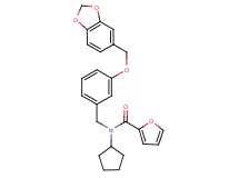 N-[3-(1,3-benzodioxol-5-ylmethoxy)benzyl]-N-cyclopentyl-2-furamide
