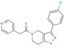 3-(4-chlorophenyl)-5-(4-pyridinylacetyl)-4,5,6,7-tetrahydroisoxazolo[4,5-c]pyridine
