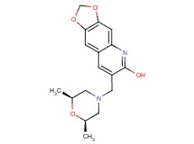 7-{[rel-(2R,6S)-2,6-dimethyl-4-morpholinyl]methyl}[1,3]dioxolo[4,5-g]quinolin-6-ol