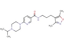 N-[3-(3,5-dimethyl-4-isoxazolyl)propyl]-6-(4-isopropyl-1-piperazinyl)nicotinamide
