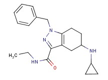 1-benzyl-5-(cyclopropylamino)-N-ethyl-4,5,6,7-tetrahydro-1H-indazole-3-carboxamide