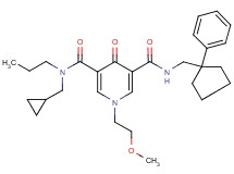 N-(cyclopropylmethyl)-1-(2-methoxyethyl)-4-oxo-N'-[(1-phenylcyclopentyl)methyl]-N-propyl-1,4-dihydro-3,5-pyridinedicarboxamide