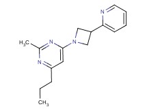 2-methyl-4-propyl-6-[3-(2-pyridinyl)-1-azetidinyl]pyrimidine
