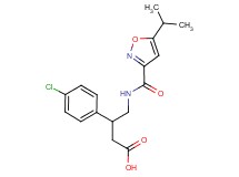 3-(4-chlorophenyl)-4-{[(5-isopropyl-3-isoxazolyl)carbonyl]amino}butanoic acid